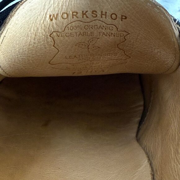 BED STU Gibson Wingtip Oxford Black Dress Shoes Brogue Leather Upper Men Size 12 - Picture 15 of 16